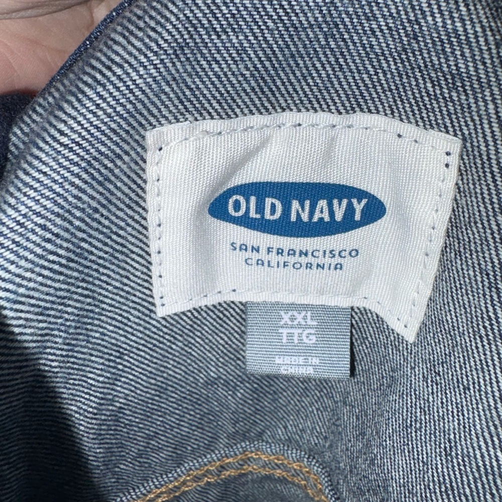 Old Navy Dark Wash Denim Jean Jacket - Picture 2 of 3
